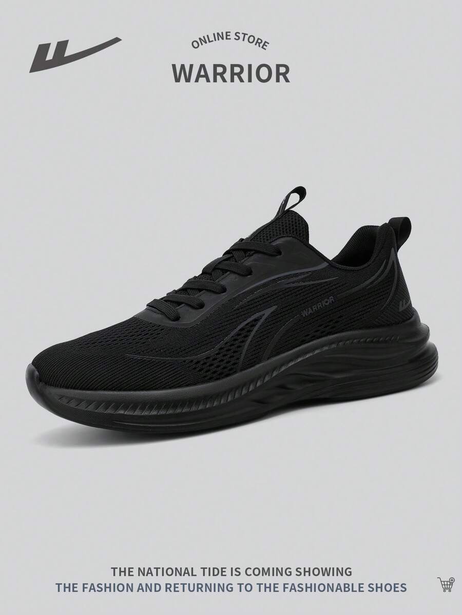 WARRIOR 1 Paar Herren Schnür Sport Schuhe, atmungsaktiv aus Mesh mit weicher Sohle rutschfest, vielseitig bequeme Freizeitschuhe für Outdoor Sport, Gehen, Laufen