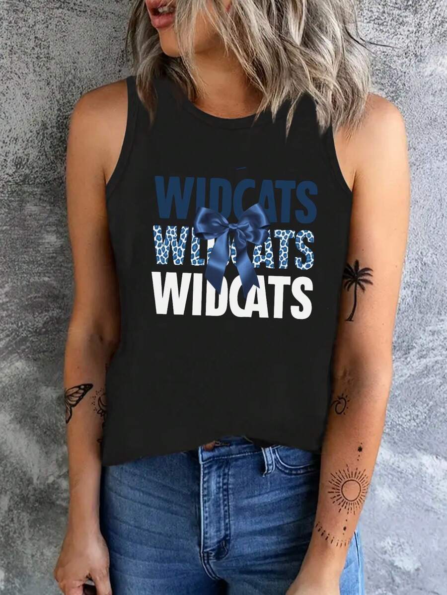 Leopard WILDCATS Repeated Thrice Women's Vest