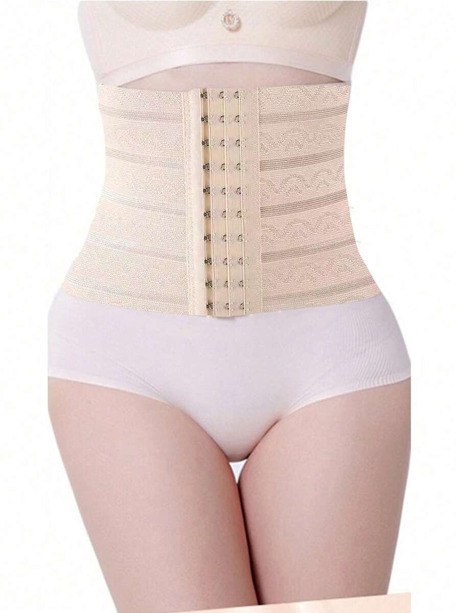 Sports Outdoor 1pc Pure Beige Sports Body Shaper Waist Belt Gym Accessories For Belly Slimming Girdles, Lumbar Girdles For Belly Slimming Corset