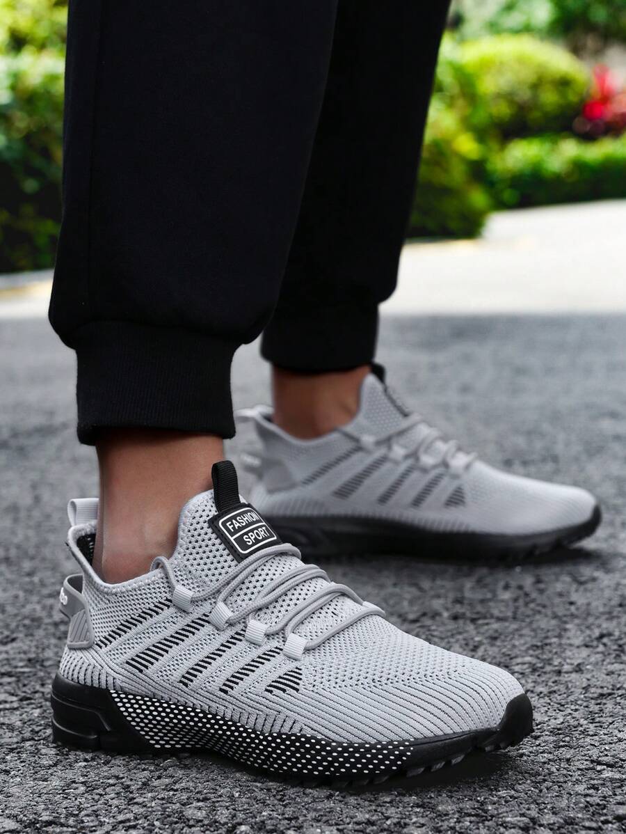 Men's 2025 New Breathable Non-Slip Sneakers - Spring/Summer Casual Fashion Sports Shoes, Suitable For Outdoor Activities, Jogging And Park Workouts