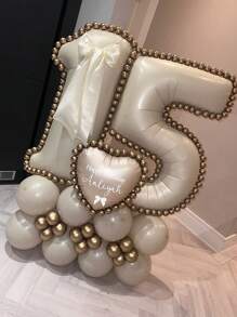 Cream Numbers Set