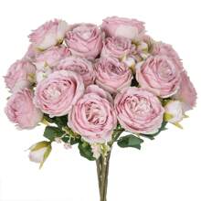Bouquet de pivoines - Rose et blanc