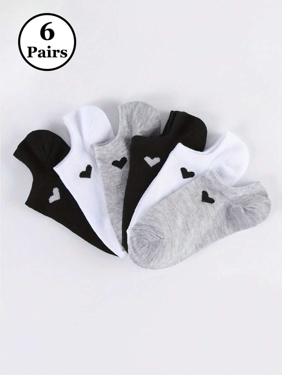 5 Paar süße und lustige Gesichtsausdruck-Muster Unsichtbare Socken, modisch und geeignet für den täglichen Gebrauch, unisex