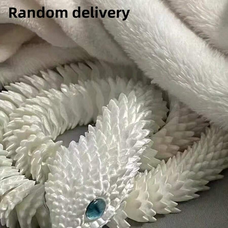 1 pieza Decoración de escritorio realista de serpiente impresa en 3D, figura miniatura hiperrealista, regalo en caja sorpresa