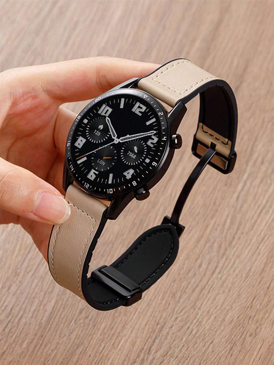 1 pièce Bracelet de montre magnétique silicone, compatible avec Fitbit Versa 2 1, Galaxy Watch 6 5 4 40mm 44mm, Bracelet Galaxy Watch 5 Pro 45mm/Bracelet Watch 6 4 Classic 42mm 46mm 43mm 47mm/Active 2 pour hommes et femmes, convient aux bracelets de montre de 20 mm et 22 mm