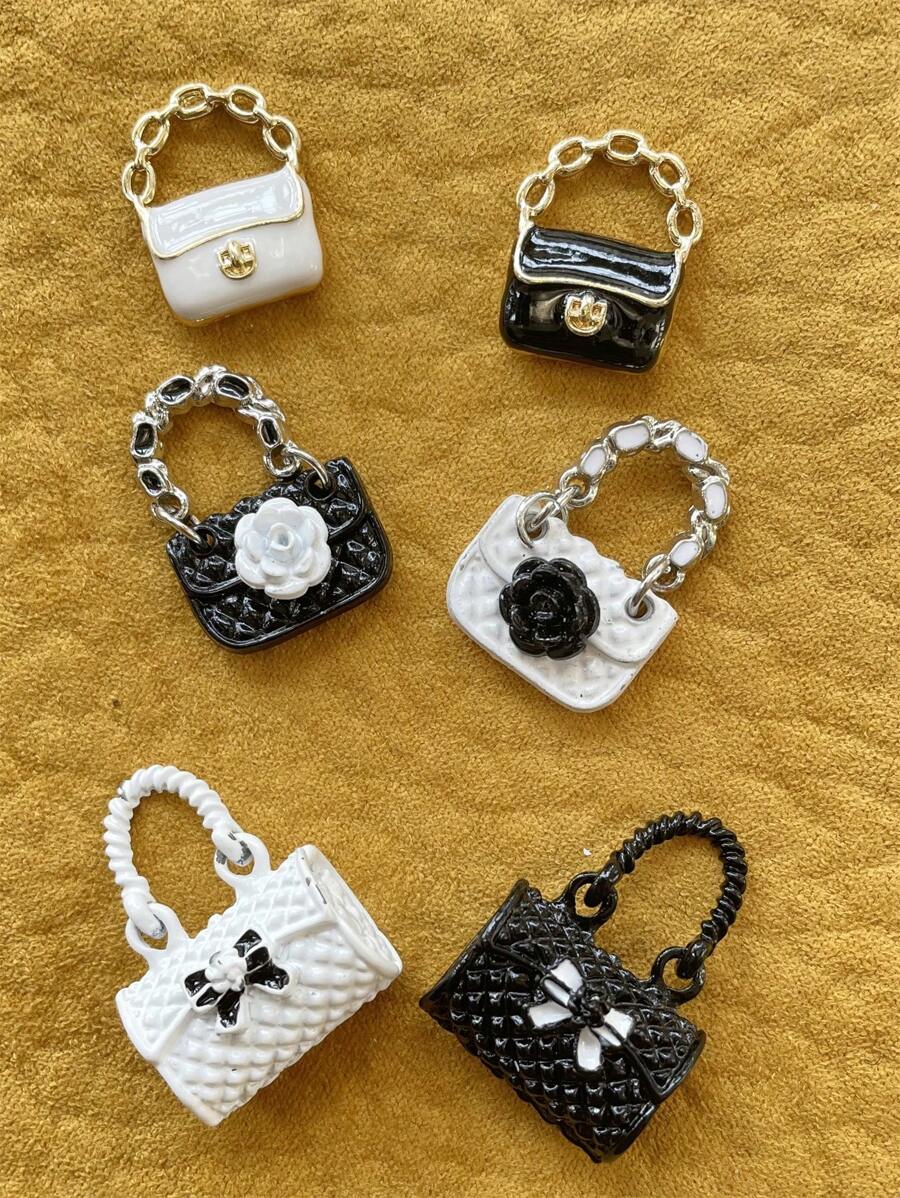 Vestido mini con tirantes de moda y dije de muñeca, 3/1 pieza - Accesorios DIY para decoración de bolsos en miniatura (no se incluye la correa del bolso, se puede hacer DIY como collar o bandolera) - Juego de accesorios de moda adorables para mejorar instantáneamente una casa de muñecas, tamaño en miniatura (consultar el tamaño en las imágenes, tener cuidado para quienes les importe el tamaño)
