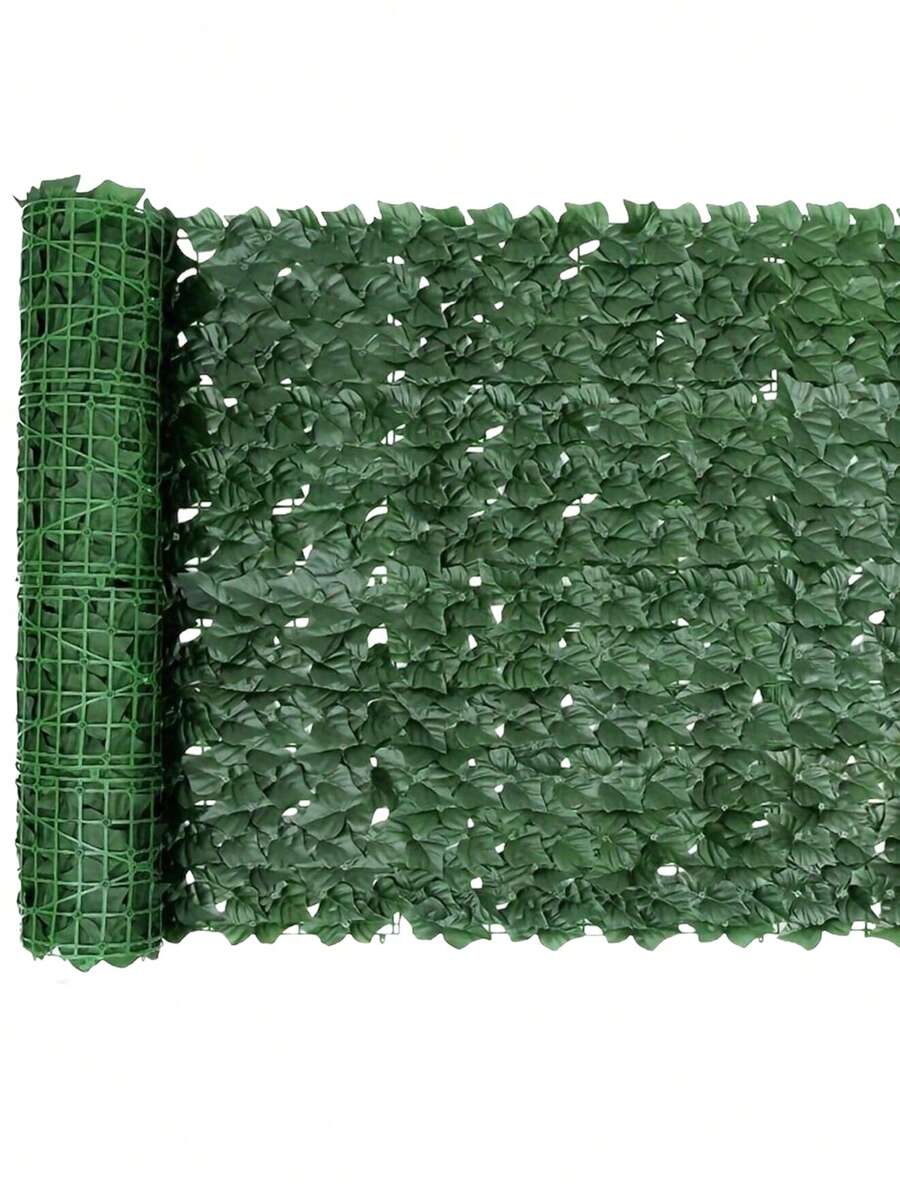1 pezzo Decorazione recinzione finta parasole, tenda a rullo in erba finta, rete parasole a forma di foglia, adatta per decorazione di casa, giardino, balcone, parete, patio, cortile, matrimonio, festa di compleanno, tema della giungla, portico, regalo di Natale, per interni ed esterni