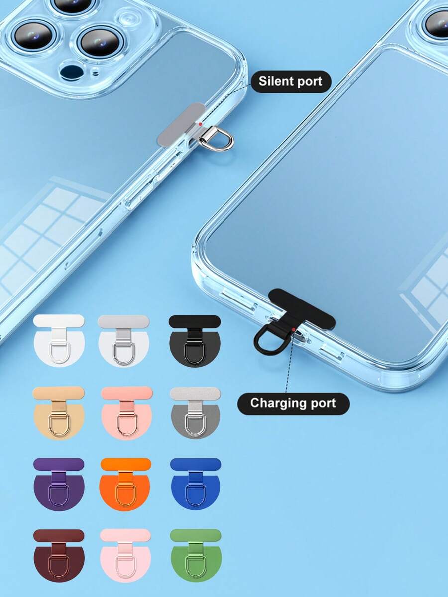 Phone Lanyard Accessories: Mini Side Hanging Pad, Super Thin Back Sticker To Prevent Loss, Secure Connection Pad, Single Ear Mini Phone Clip, Phone Lanyard Matching Parts