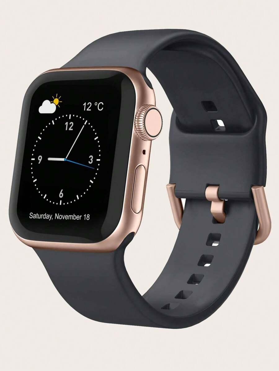 Sport Band Compatible With Apple Watch Apple Watch Bands 38mm 40mm 41mm 42mm 44mm 45mm 49mm Men Women, Soft Silicone Strap Wristbands Compatible With Apple Watch Series 9/8/7/6/5/4/3/2/1/SE/Ultra As A Gift For Students Returning To School