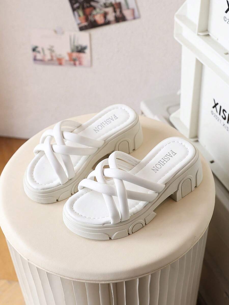 Sandalias deslizantes negras para niñas, chanclas para niños, zapatos de estilo nuevo para niños