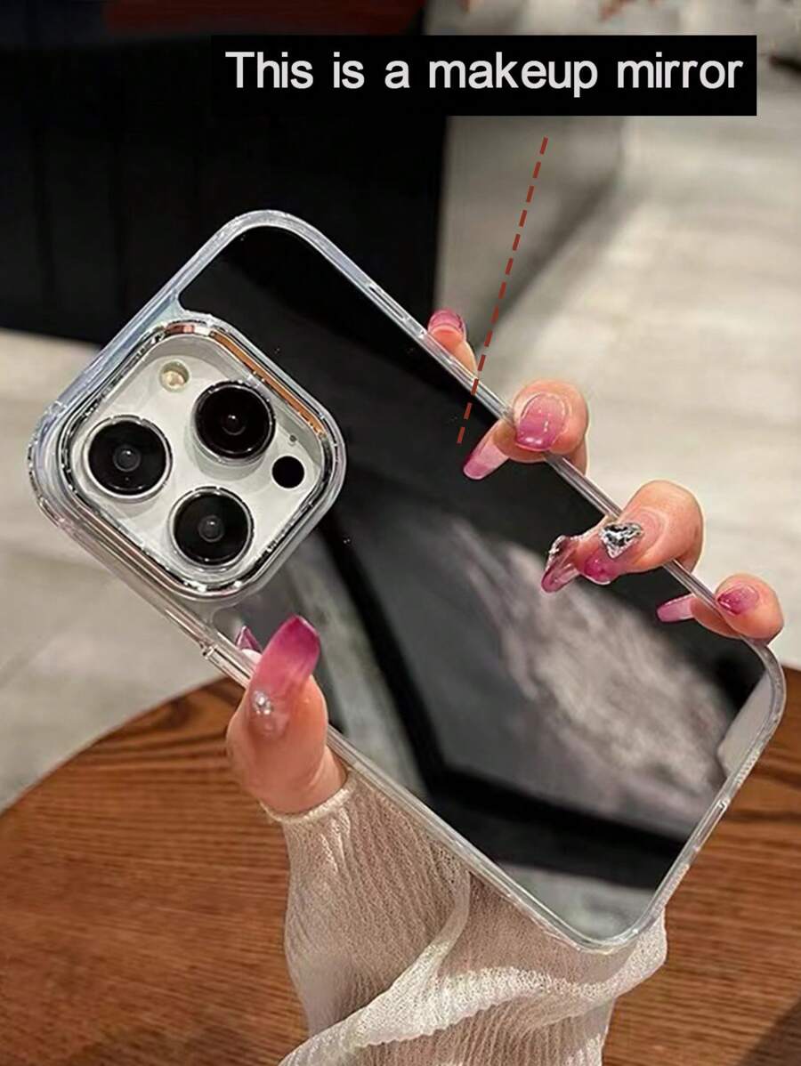 Funda protectora con material de espejo grueso y resistente a golpes para 16 Pro Max, 15, 14, 13, 12, 11 series, con diseños creativos de dibujos animados y moda, compatible con teléfonos inteligentes de Apple