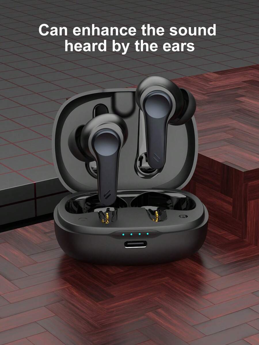 Rechargeable In-Ear Hearing AIDS, Rechargeable Amplification Headphones, For The Elderly, With Noise Cancellation Function, Hearing Amplifier, Personal Amplification Equipment With Portable Charging Box.
