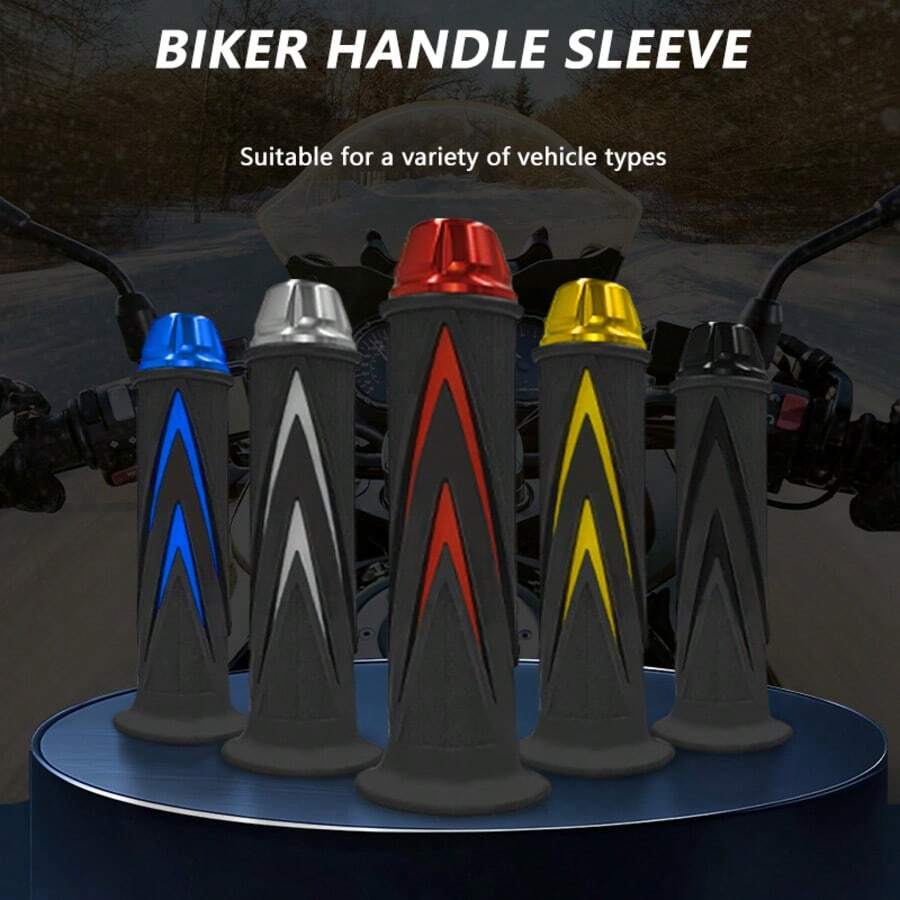 Ultra Anti-Slip Motorcycle Handle Grips, Silicone Dot Texture For Precise Control And Confident Cornering, Motorcycle Accessories