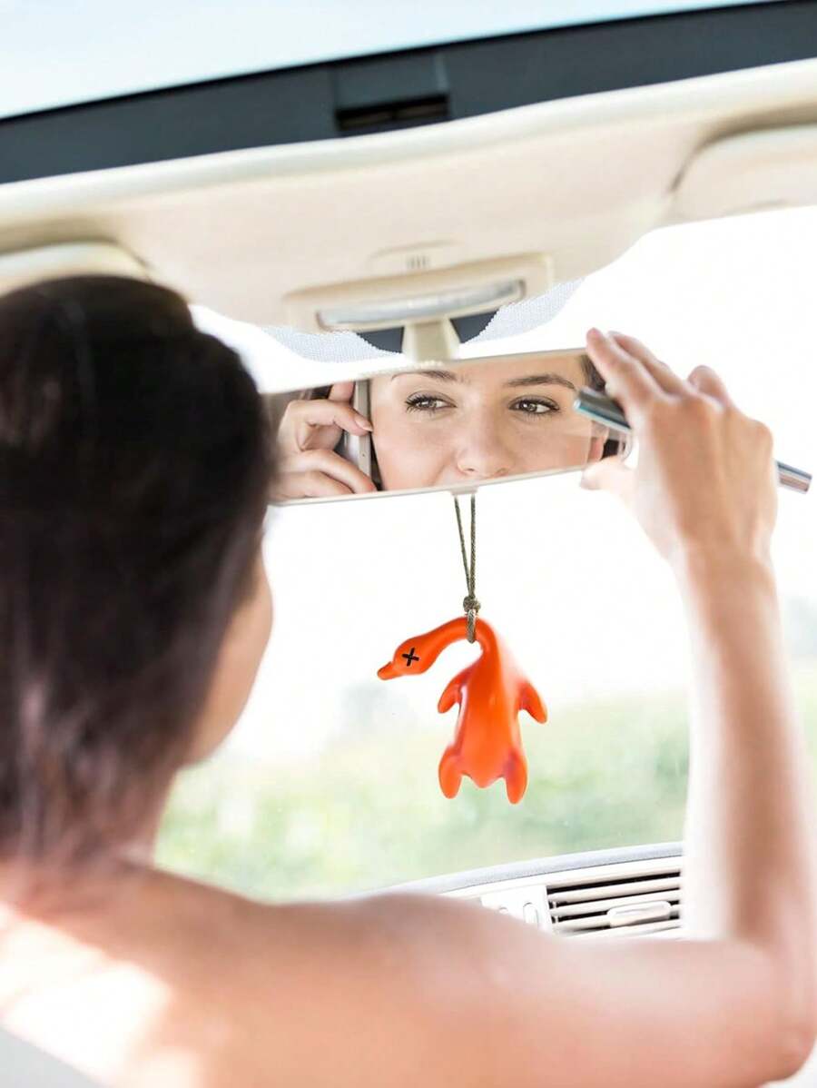 Cute Color Changing Swing Duck Car Interior Accessories Decoration, Swing Rearview Mirror Ornament For Women Men Gift Color-Changing Roast Duck Car Rearview Mirror Ornament Accessories