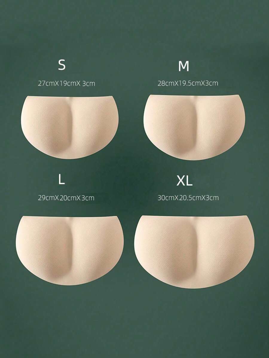 1pc Soft Lift & Shaping Latex Foam Buttocks Pad, Natural 3D Peach Booty Enhancer, Suitable For Various Underwear