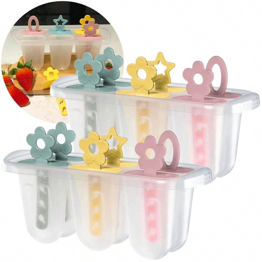 Kit Forminha 12 Picolé Forma Molde Palito Sorvete Gelo Livre Bpa