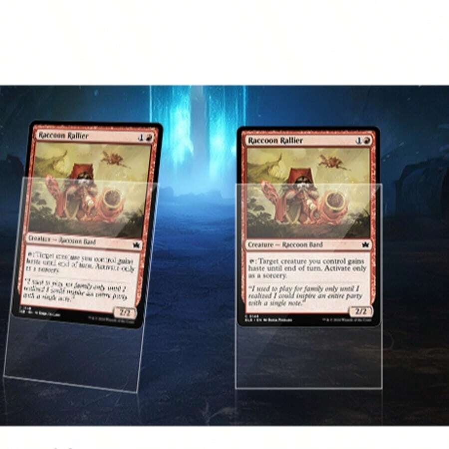 100 fundas protectoras de cartas, transparentes, perfectas para doble fundas, protectoras de cartas compatibles con MTG, TCG y otros juegos de cartas