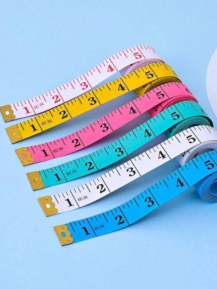 1 pièce Ruban à mesurer souple, règle de couture flexible en canevas de 152 cm, double échelle métrique/impériale, outil de mesure corporelle, violet