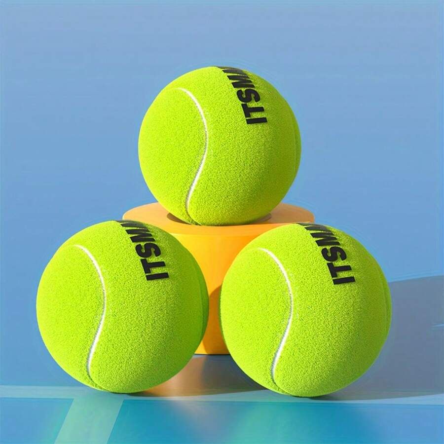 Bolas de Tênis, Bolas de Tênis Avançadas de Treinamento com Pressão, Bolas de Prática, Bolas de Tênis para Cachorros, Bolas de Tênis Reforçadas com Bolsa de Tela para Transporte, Bola de Exercício para Iniciantes, Alta Elasticidade Resistente