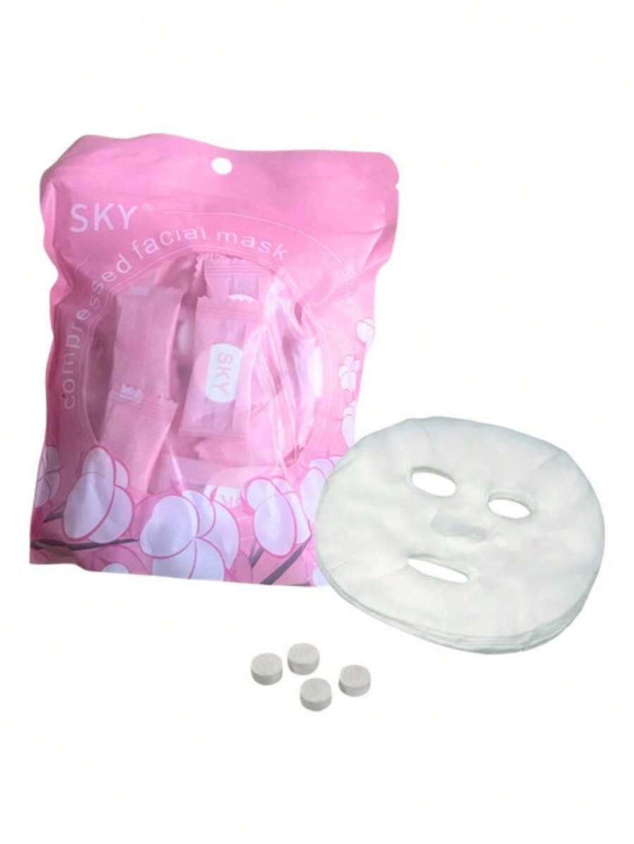 Kit 50 Máscara Desidratada Comprimido Compactada