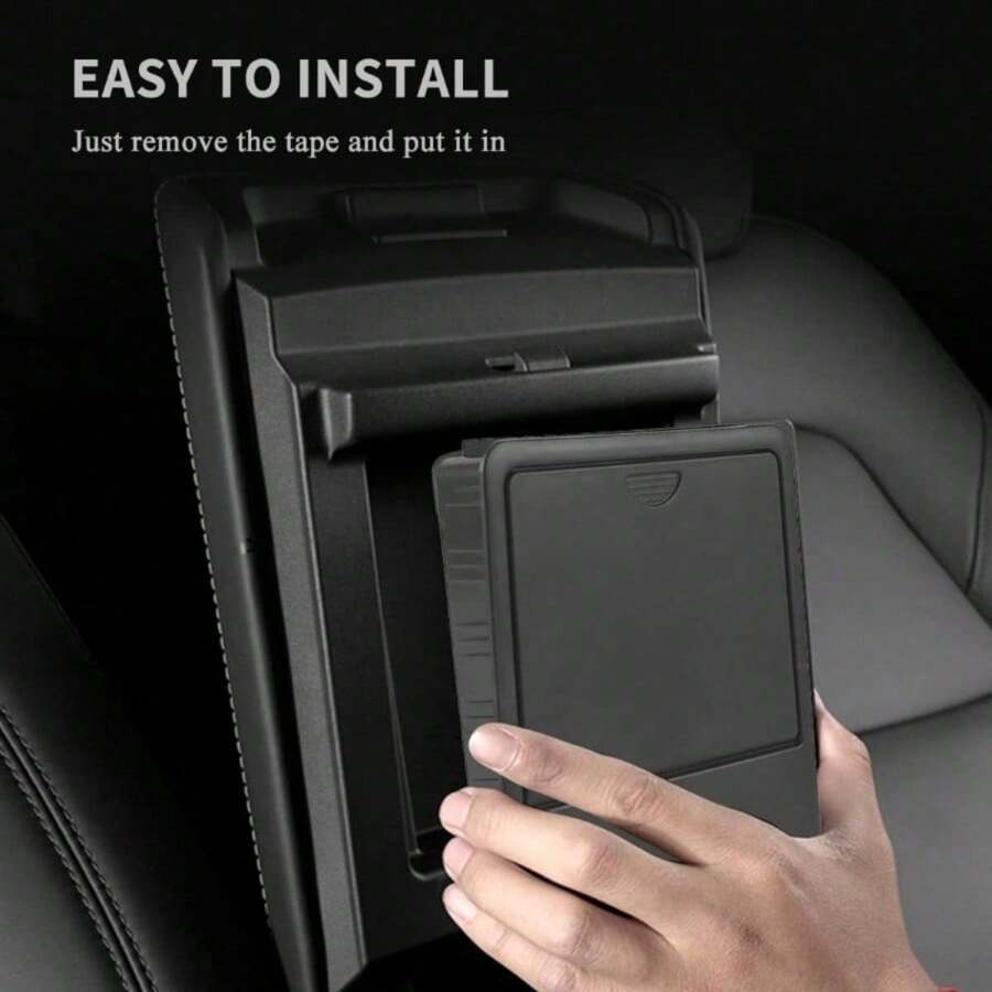 Armrest Hidden Compartment Storage Box - Secret Compartment Center Console Organizer For Model 3/Y (2020 - 2022)-XB-3022