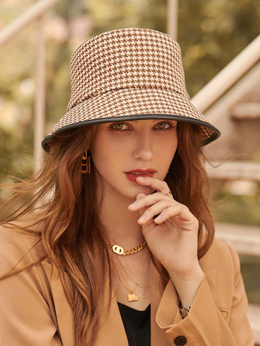 LEAJOURNO. 1 Pc 2024 Spring/Summer New Fashionable Casual Minimalist Bucket Hat, Versatile Sun Protection Hat For Men & Women