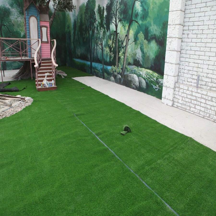 1pc 50*100cm Artificial Grass Carpet, Realistic Lawn Mat For Wedding, Outdoor Camping, Ground Cover, Green Turf Mat, Fake Grass Rug, School