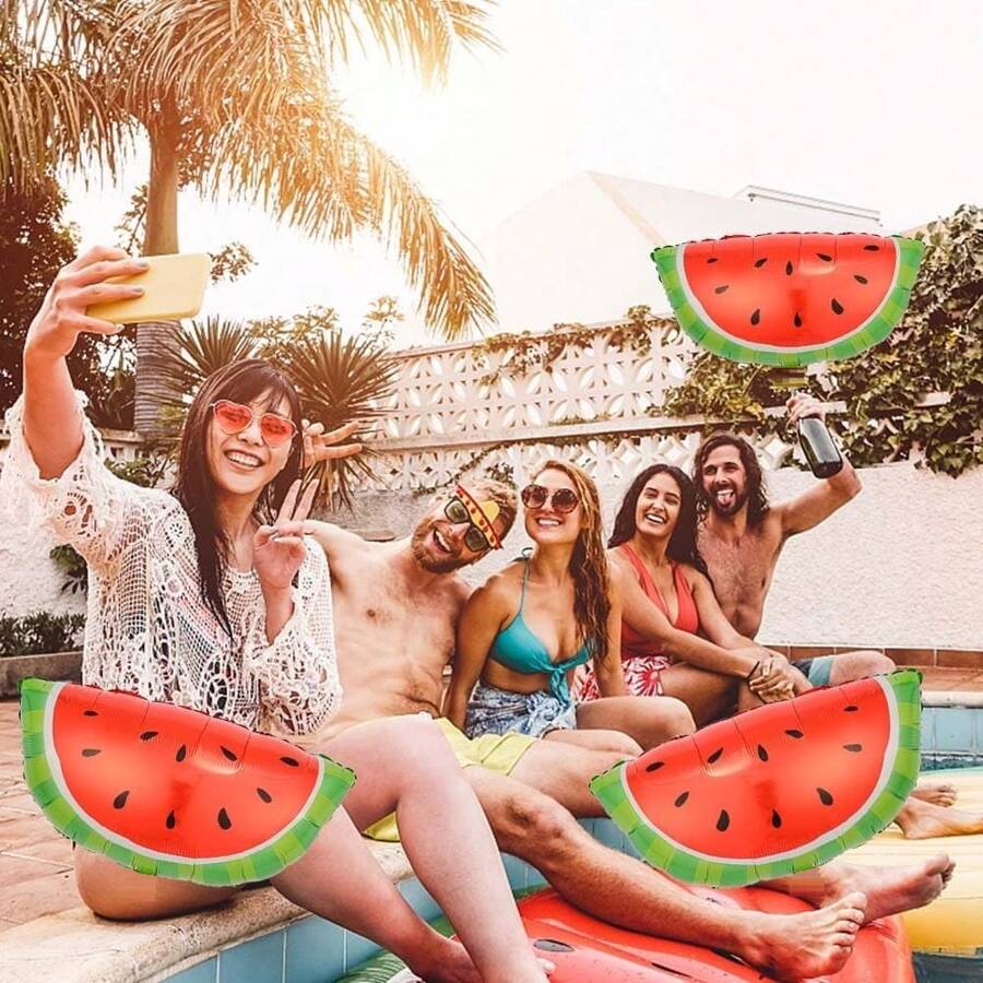 1 Fruit Decoration Balloon, Birthday Party Decoration Balloon, Commercial Event, Family Gathering Atmosphere Balloon (Watermelon)