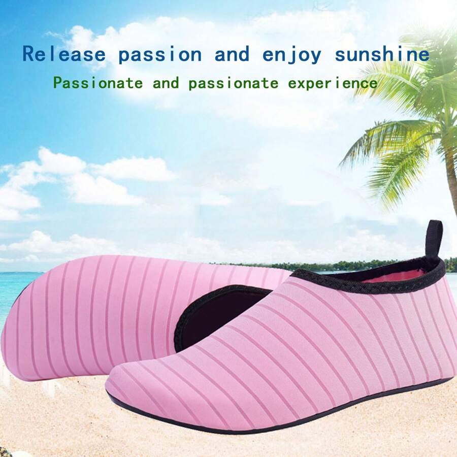 1pc Water Sports Shoes Barefoot Quick Drying Water Yoga Socks A Slip-On Beach Swimming Surf Adventure Yoga Sports Beach Casual Sandals Fitness Shoes, Beach Essentials, Beach Accessories, Pool Float