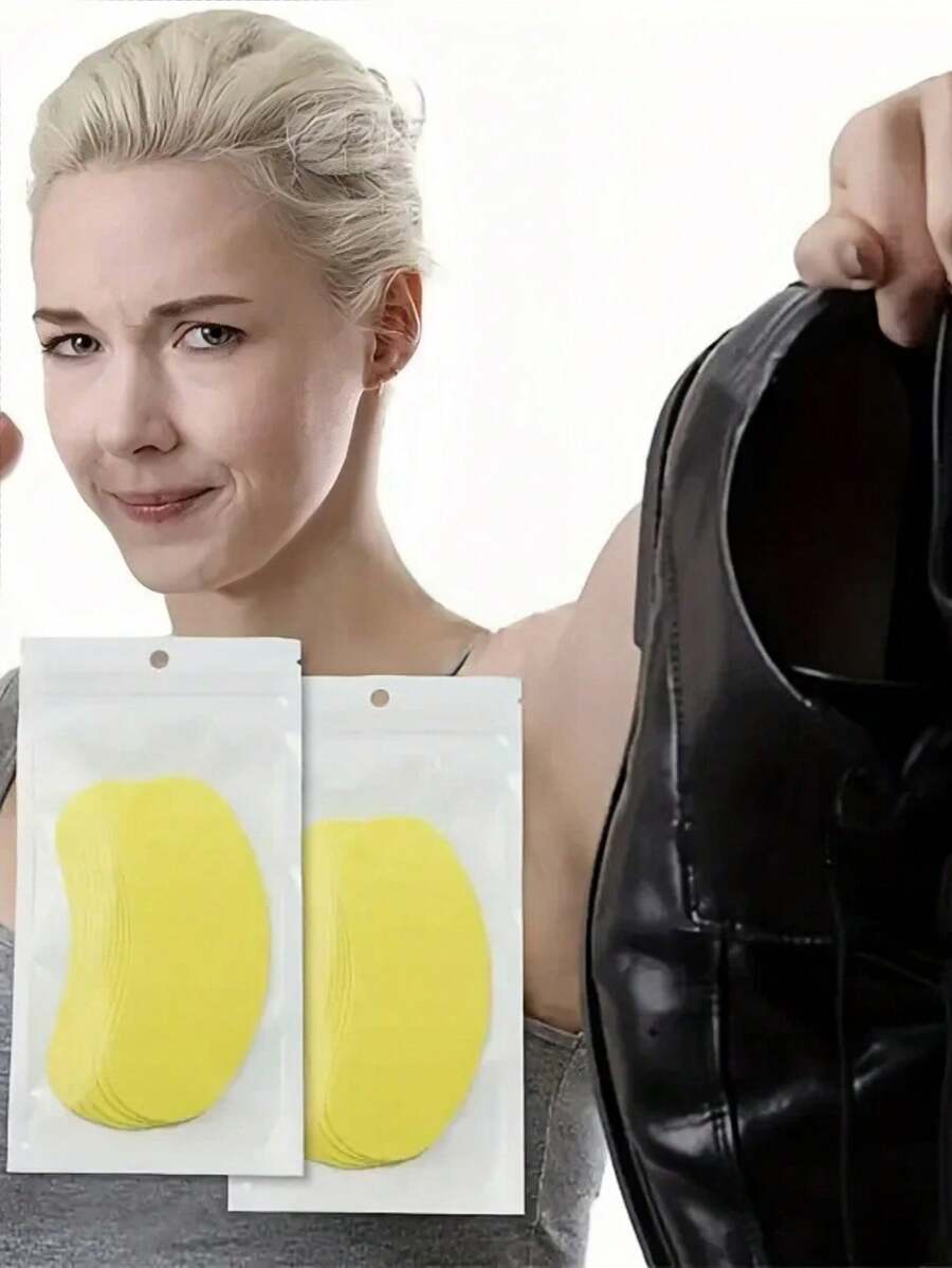 10Pcs Shoes Odor Remover Deodorant Patch Lemon Athlete's Foot Soothing Insole Stickers Antibacterial Antiperspirant Foot Care
