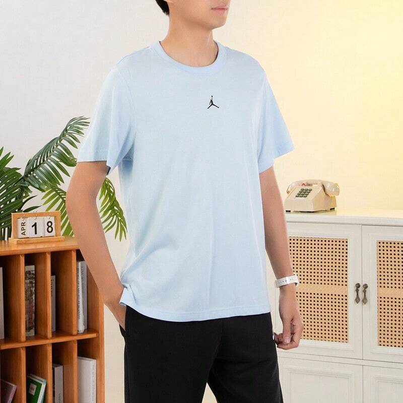 Nike Men's Tops Summer New JORDAN Sports Casual Basic Simple Small Logo Comfortable Breathable Round Neck Short-Sleeved T-Shirt FN5830-441