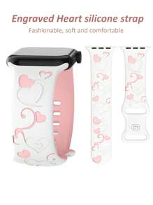 White Strap + Pink Heart