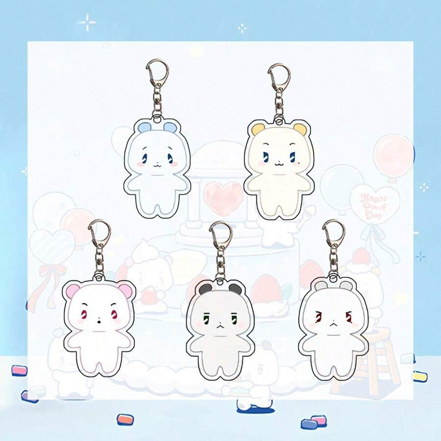 OUZEY Fog 2 KPOP PLAVE Flash MMMM Doll YEJUN NANYIJUNNOYA BAMBY Anime Acrylic Keychain