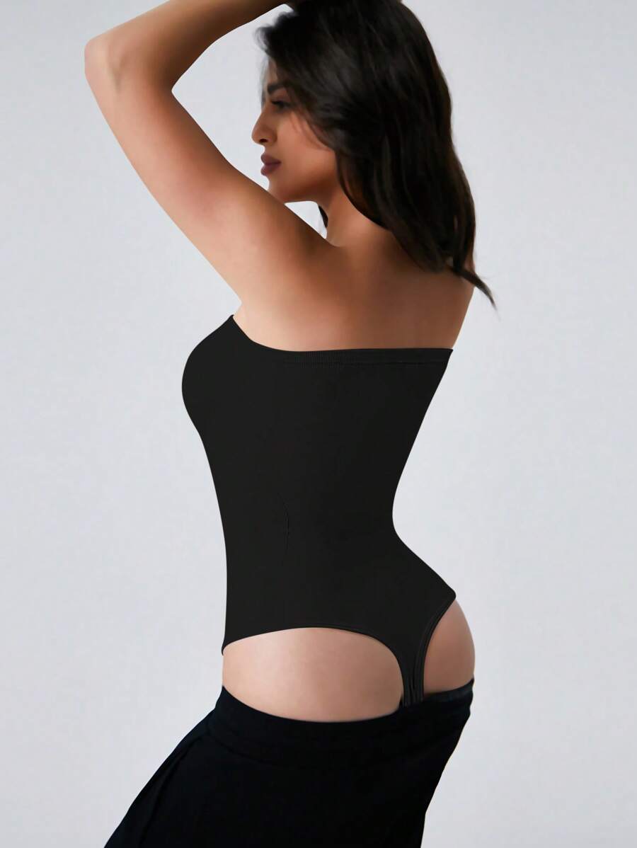 Body sin tirantes moldeador de figura para mujer con diseño de tanga - Esculpe tu figura sin esfuerzo