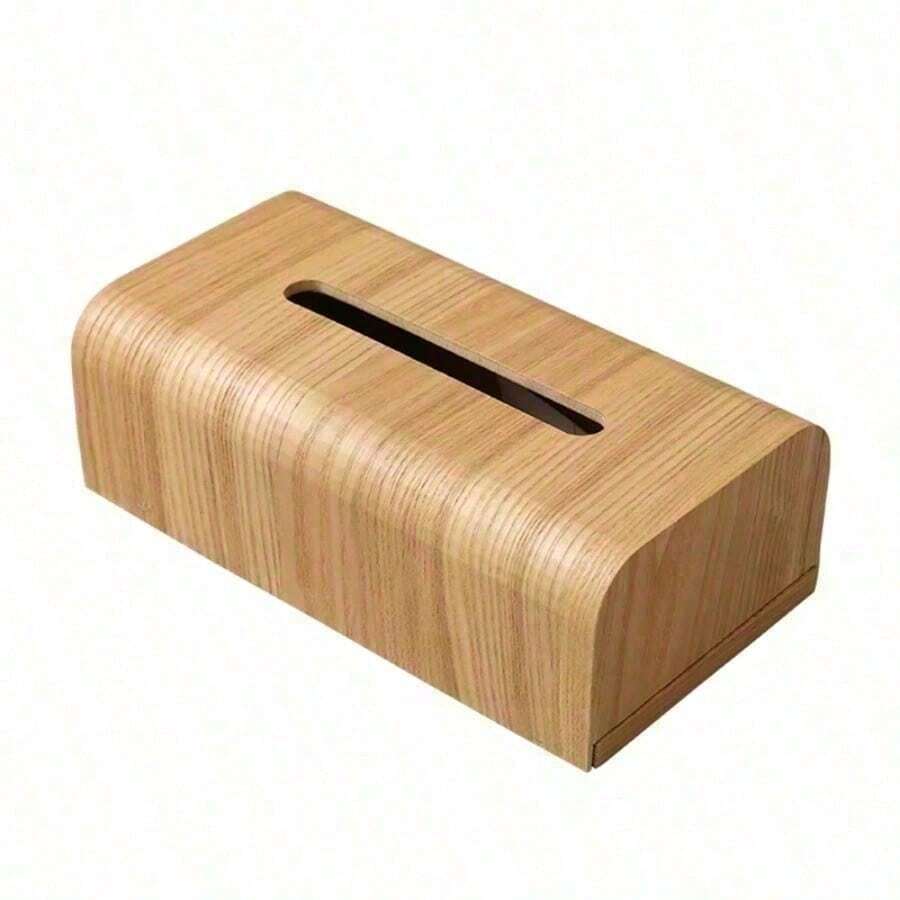Walnut Wood Tissue Box Simple Wooden Paper Tray Napkin Paper Box Living Room Household Paper Storage Box Back To School