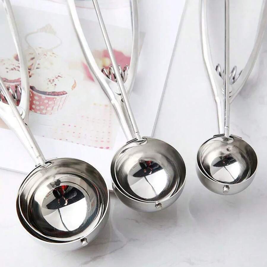 Stainless Steel Ice Cream Spoon; Ice Cream Scoop; Melon Baller; Fruit Spoon For Scooping Watermelon