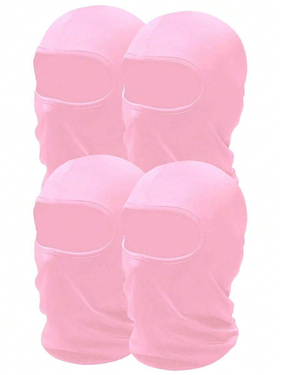 2 pièces/4 pièces Cagoule unisexe, masque de visage pour le cyclisme extérieur, la moto, le ski. Convient pour l'utilisation quotidienne, les voyages, la randonnée, le ski.