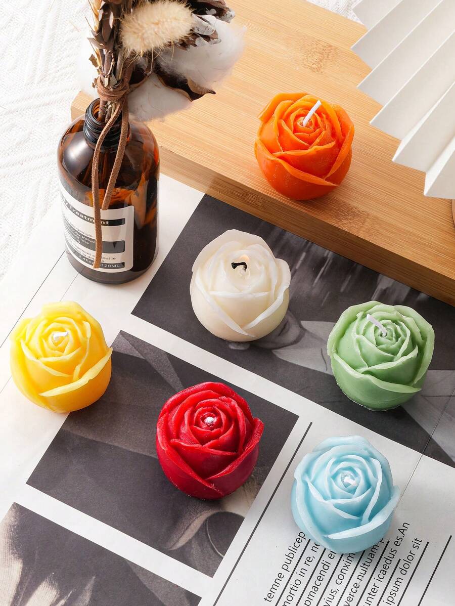 1pc Rose Confession Scented Candles, 3D Rose Flower Candle,Fresh Air, Enhance Home Atmosphere And Photo Environment Props,Aromatherapy Candle Decoration,For Family Bedrooms, Birthdays, Weddings, Spring,Wedding Decor,Home Decor,Gift Idea For Wedding Season, Mother's Day Creative Premium Gift