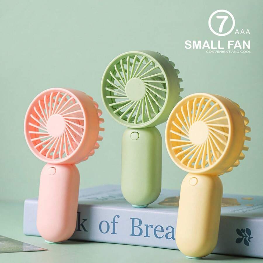 Portable Handheld Makeup Fan, Makeup Setting Tool, Women's Summer Cooling Device, Quiet Desktop Mini Electric Fan For Dorm