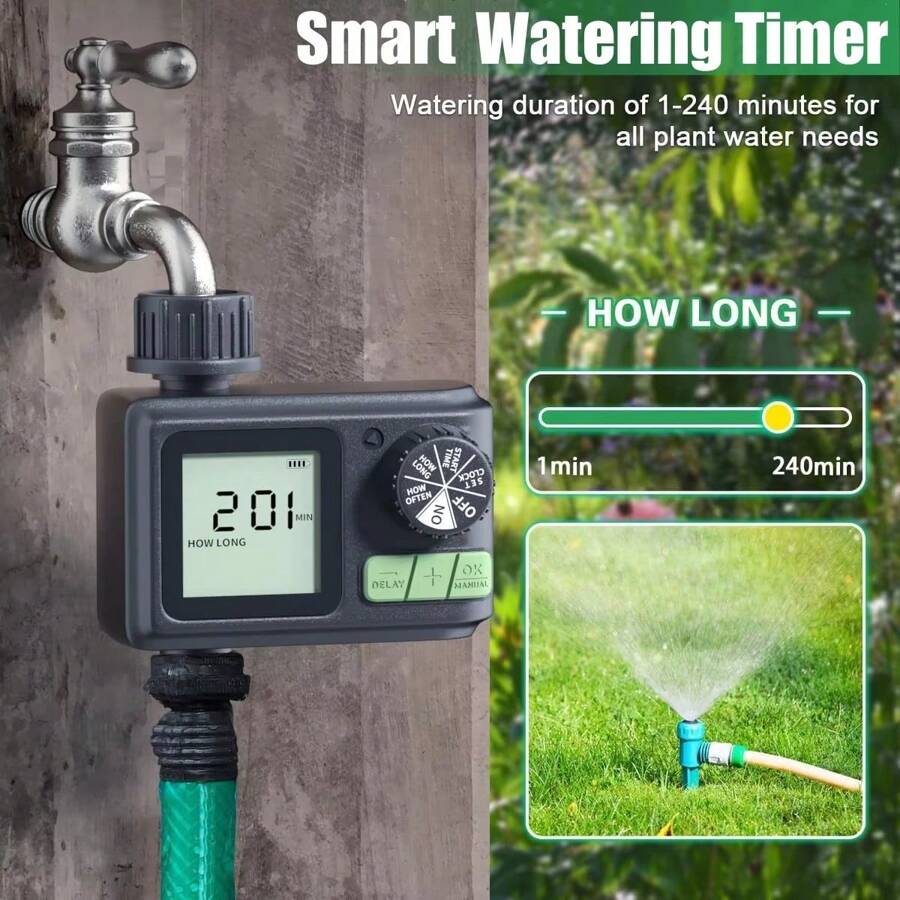 Automatic Smart Water Timer Garden Digital Irrigation Machine Intelligent Sprinkler Used Outdoor To Save Water&Time