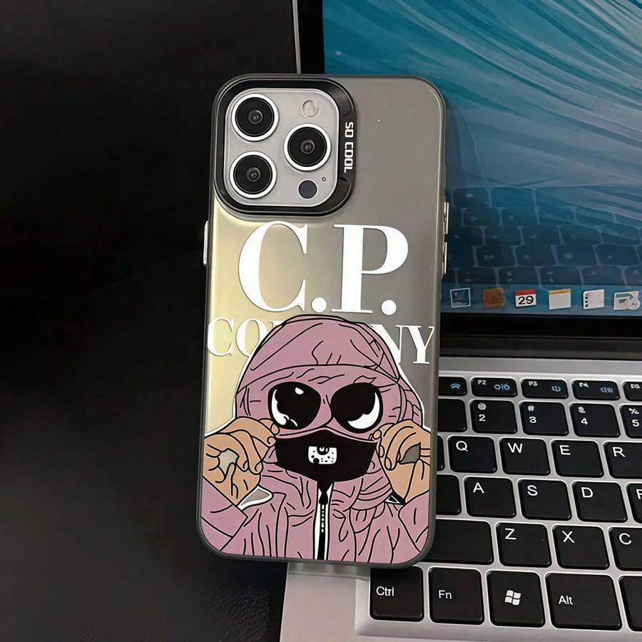 1 pièce Coque de téléphone de protection d'objectif minimaliste, design esthétique rose compatible avec iPhone 16 Pro Max, 15, 14 Plus, 13, 12, 11 et séries