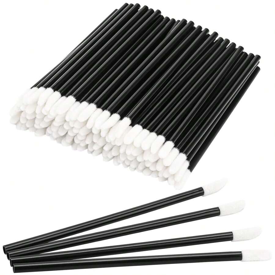 50-1000pcsPieces Lip Wands Lip Applicators Disposable Lip Brushes Lipstick Brush Lip Gloss Wands Lint Free Makeup Applicator Brush