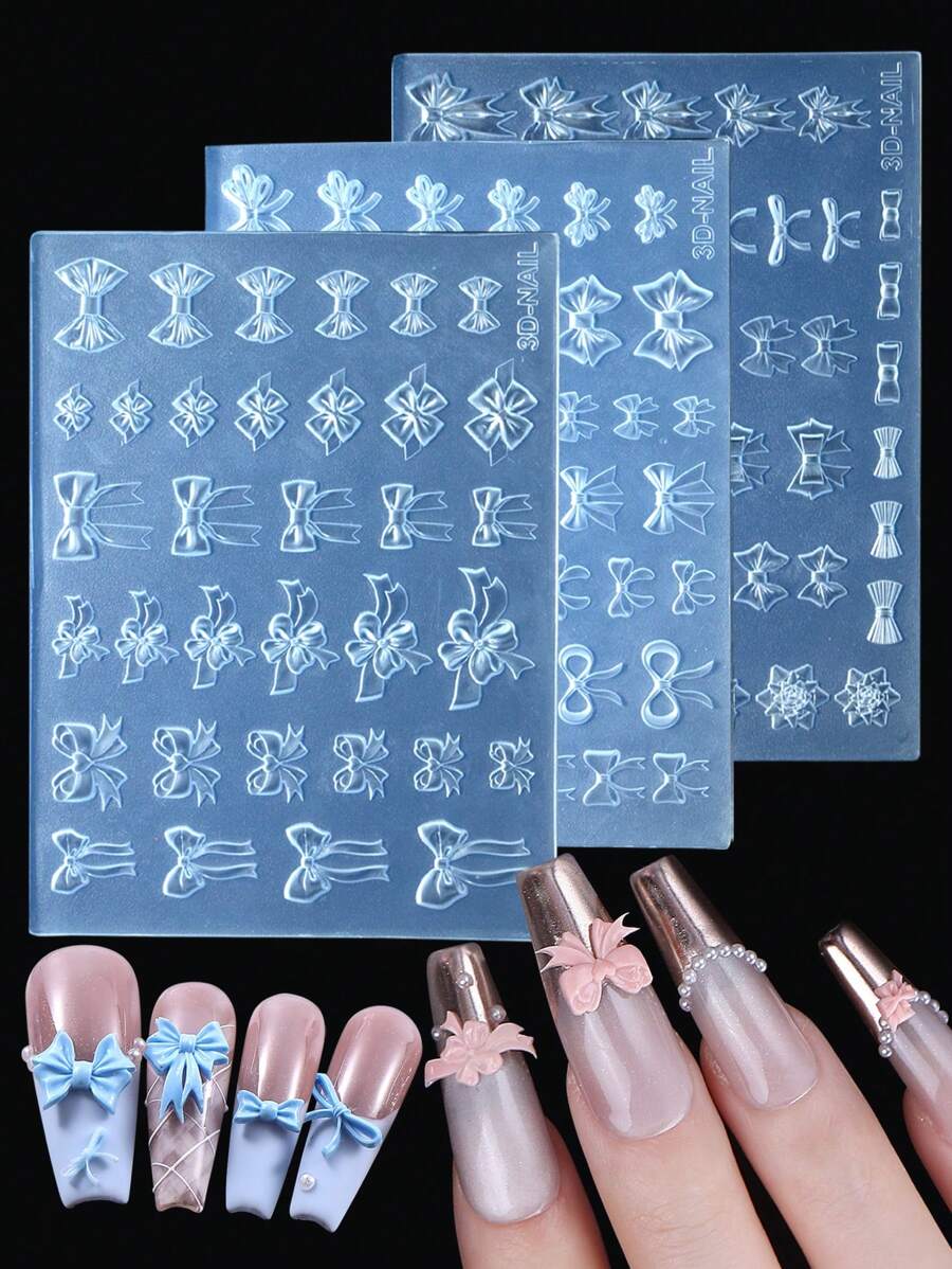 1 pieza Molde de silicona con figura de lazo, símbolos numéricos árabes, símbolos musicales para decoración de uñas. Molde con relieve con forma de copos de nieve, globos para estampado de gel, plantillas para manicura, accesorios y herramientas, ideal para decoración de teléfonos, tazas, cuadernos, gran regalo para niñas y mujeres