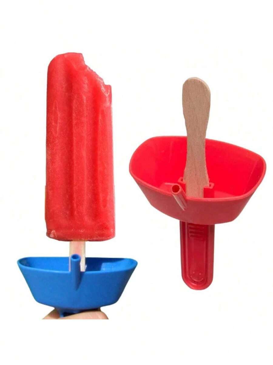 1pc/4pcs Ice Pop Holder, Ice Cream Bar Stand, Popsicle Holder, Leak-Proof