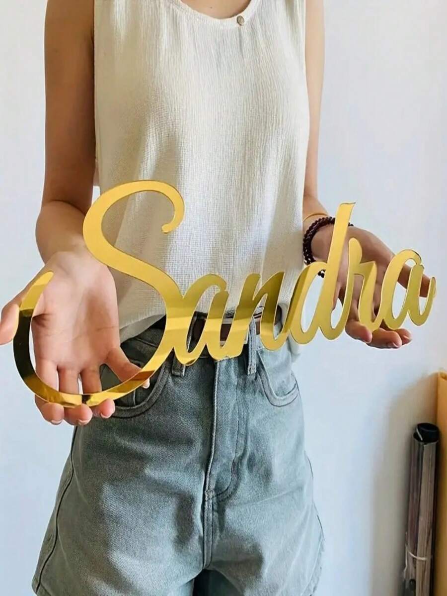 1 pezzo Targa personalizzata in acrilico con specchio da parete, carattere elegante oro e argento, adatta per matrimoni, decorazioni natalizie, regali, compleanni, rinfreschi della casa, matrimoni rustici, multifunzionale, ornamentale, riutilizzabile, raffinata, stilosa, di alta qualità, colorata, moderna, personalizzata, unica, regali ideali per lui, regali ideali per lei, fidanzato, papà, fidanzata, mamma, famiglia, amici, tea room, casa, giardino, ufficio, per anniversari, per San Valentino, per la Festa della Mamma, per compleanni, per la Festa del Papà, per lauree, per matrimoni, per rinfreschi della casa, per rinnovare la casa