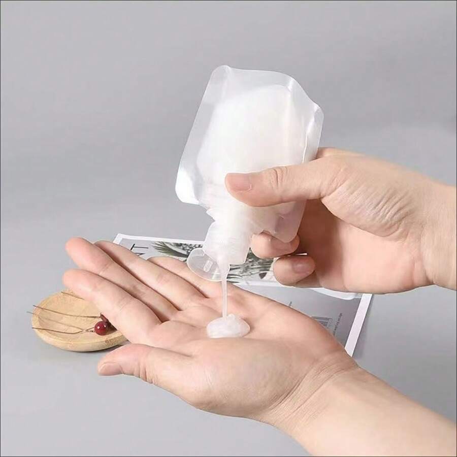 10pcs Travel Bottles Set, 100ml/50ml/30ml Portable Refillable Containers For Face Wash, Shampoo, Conditioner, Body Wash Back To School