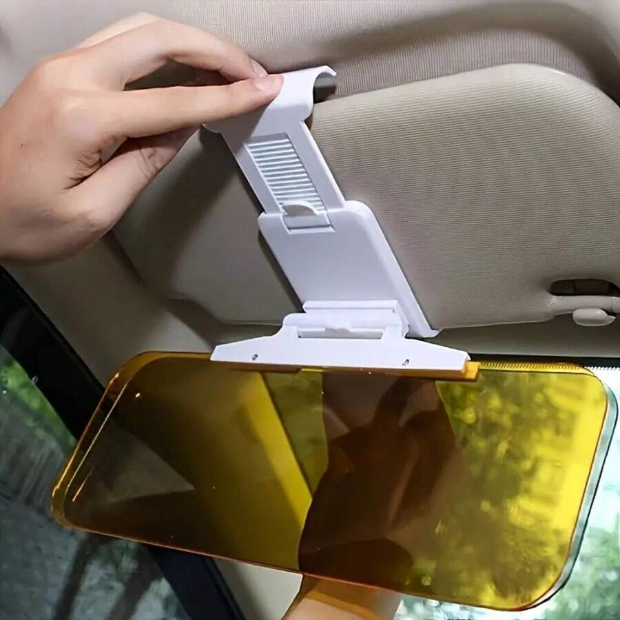 Car Sun Visor With Movable Lens, Infinitely Foldable, Reducing Glare In Day And Night, Car Sun Shade, UV Protection, Anti-Glare Driving Eye Shade Set