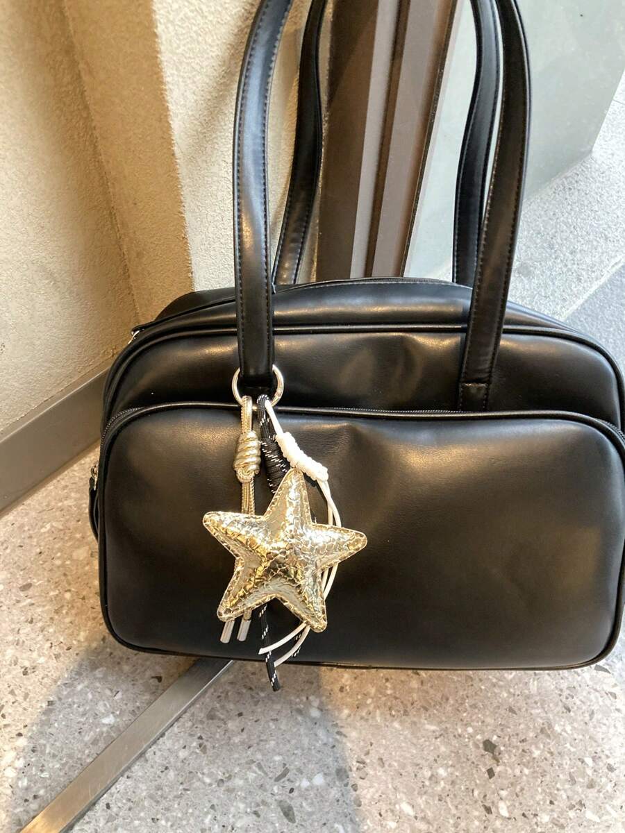Pendentif Pentagramme doré, accessoire porte-clés Sweet Love, artisanat fait main, cadeau mignon pour les voyages, les vacances, la décoration de sac de mode Y2K, convient aux jeunes garçons, filles, étudiants, Fête des mères, Pâques, accessoires de voiture pour femmes