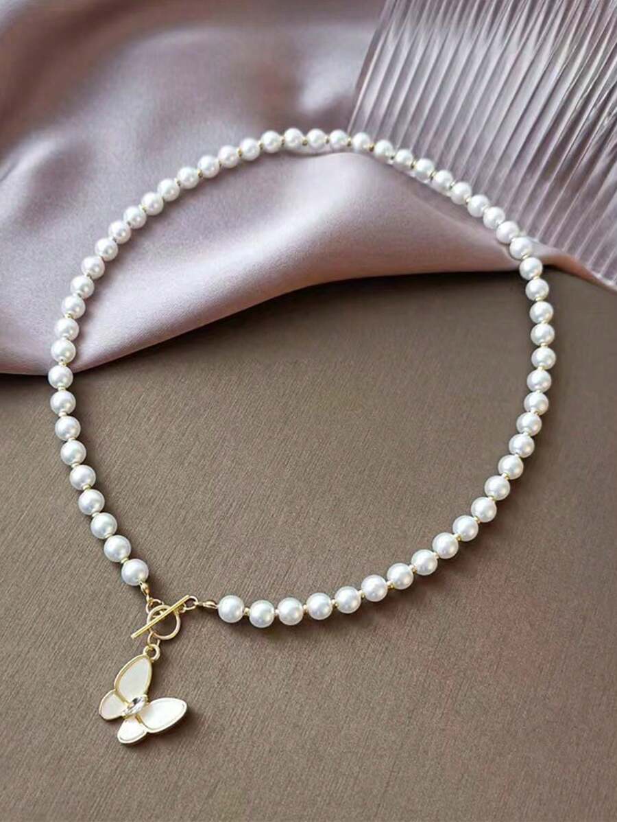 1 Peça Elegante Colar Pingente Geométrico de Borboleta da Moda, Adequado para Mulheres em Qualquer Ocasião, Ótimo para Presente do Dia das Mães