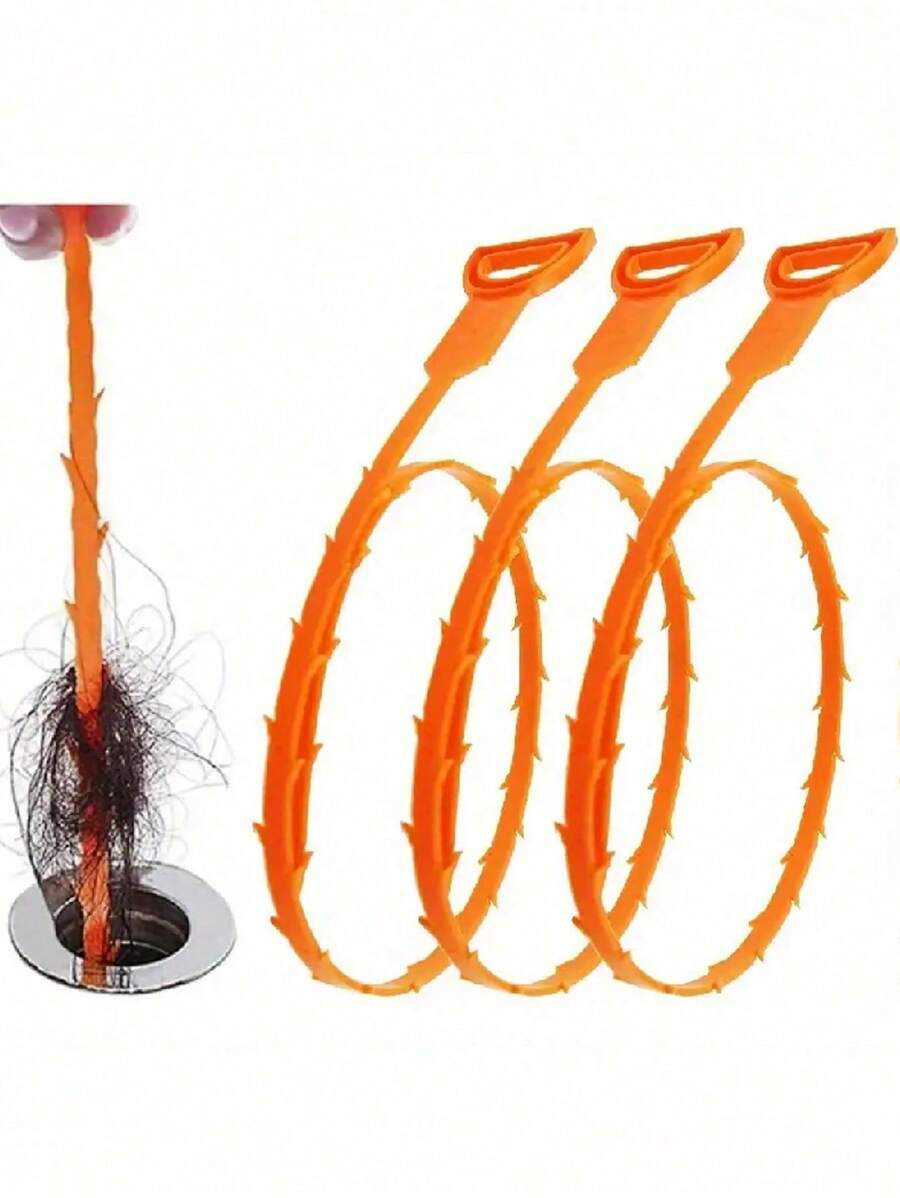 3pcs Drain Hair Catcher, Efficient Anti-Clogging Drain Strainer For Kitchen, Bathroom, Toilet